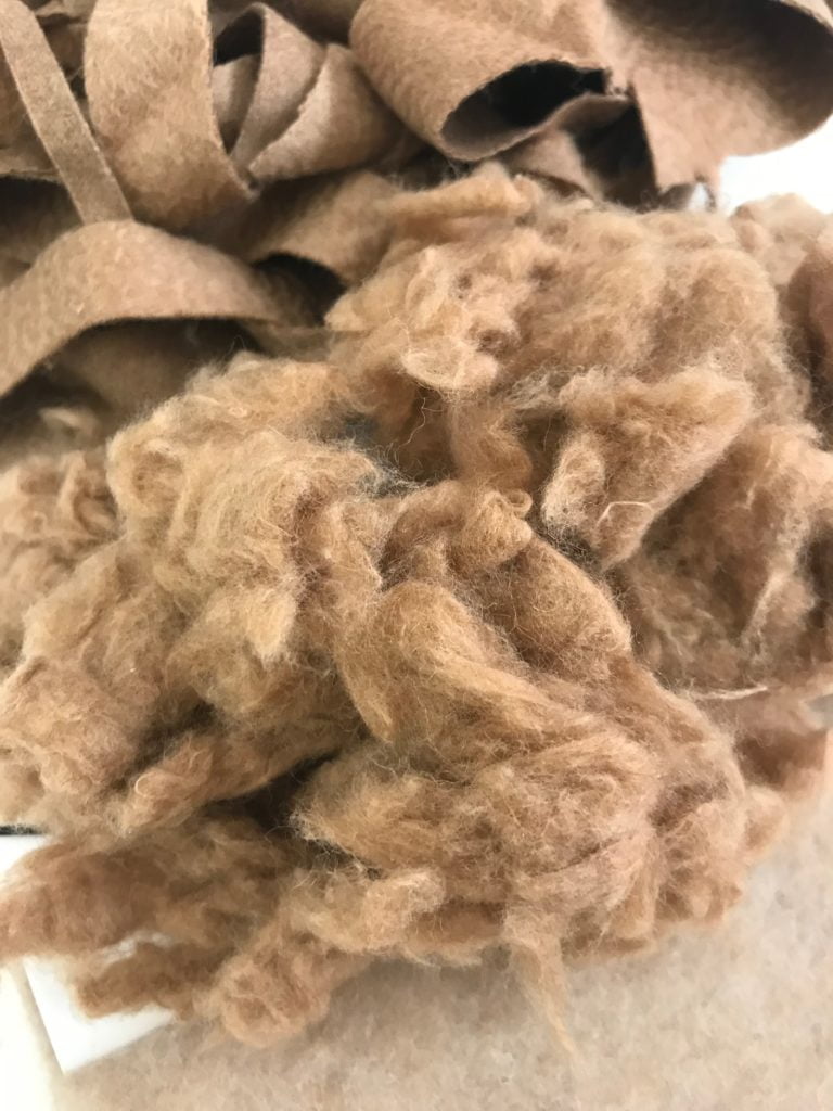 CAMELUXE® Garnetted camel scraps
