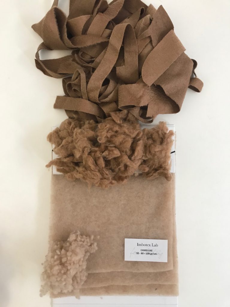 CAMELUXE® upcycled insulation made of recovered camelhair